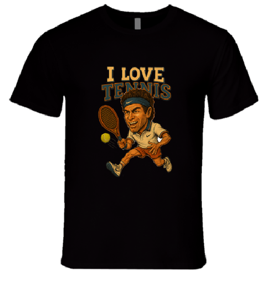 I Love Tennis Shirt Collection T-Shirt Smiling Wombat