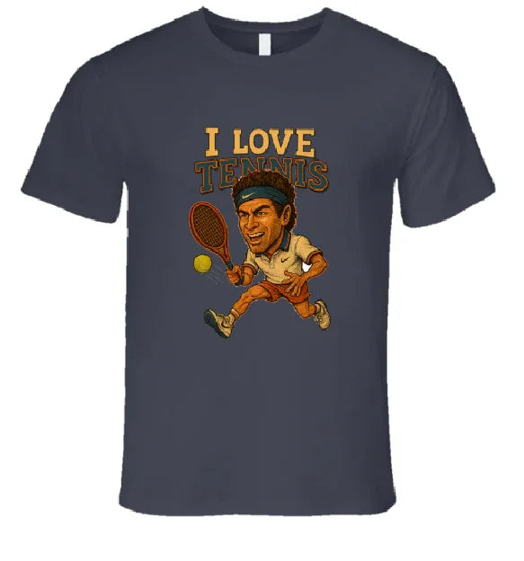 I Love Tennis Shirt Collection T-Shirt Smiling Wombat