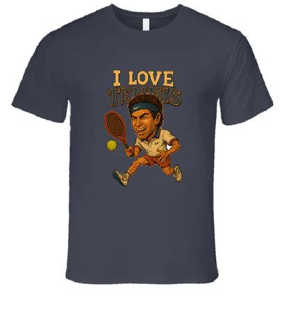 I Love Tennis Shirt Collection T-Shirt Smiling Wombat