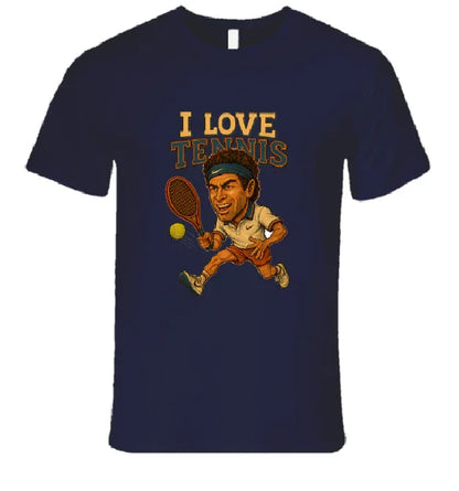 I Love Tennis Shirt Collection T-Shirt Smiling Wombat