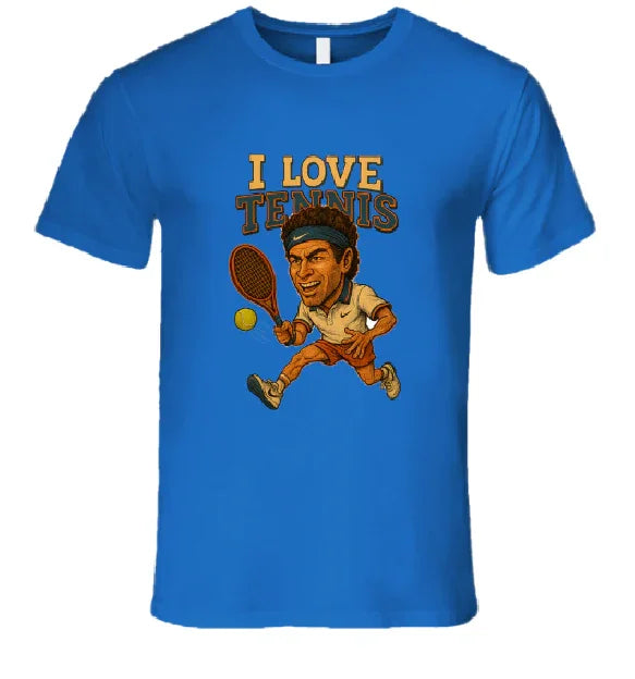 I Love Tennis Shirt Collection T-Shirt Smiling Wombat