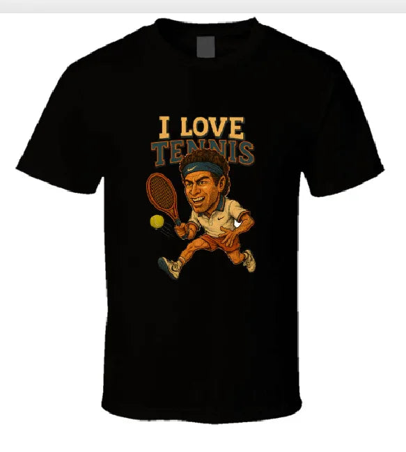 I Love Tennis Shirt Collection T-Shirt Smiling Wombat