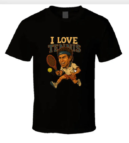 I Love Tennis Shirt Collection T-Shirt Smiling Wombat