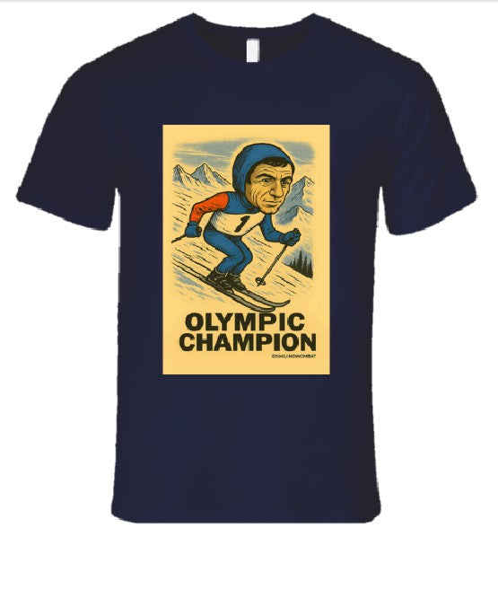 Olympic Ski Champion T Shirt T-Shirt Smiling Wombat
