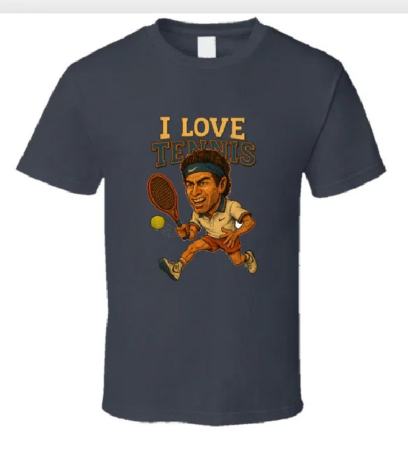I Love Tennis Shirt Collection T-Shirt Smiling Wombat