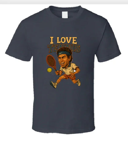 I Love Tennis Shirt Collection T-Shirt Smiling Wombat