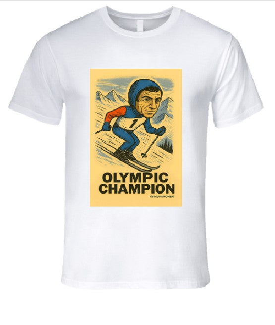 Olympic Ski Champion T Shirt T-Shirt Smiling Wombat