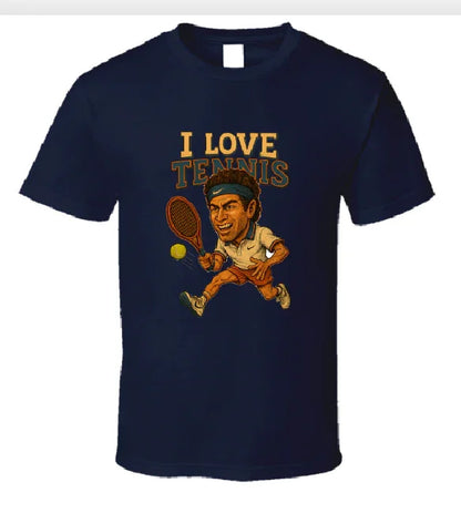 I Love Tennis Shirt Collection T-Shirt Smiling Wombat