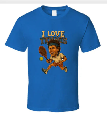I Love Tennis Shirt Collection T-Shirt Smiling Wombat