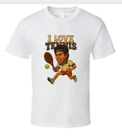 I Love Tennis Shirt Collection T-Shirt Smiling Wombat