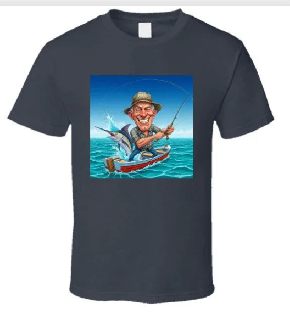 Mike The Fisherman T Shirt T-Shirt Smiling Wombat