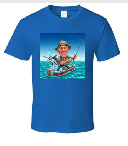 Mike The Fisherman T Shirt T-Shirt Smiling Wombat