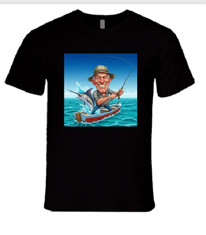 Mike The Fisherman T Shirt T-Shirt Smiling Wombat