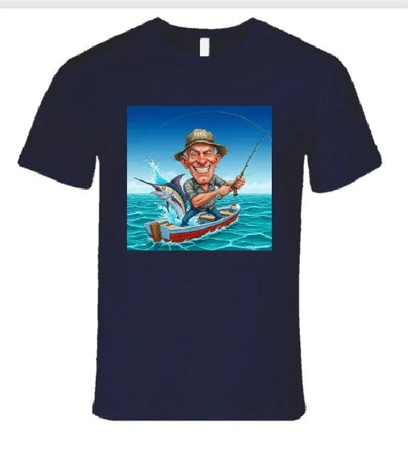 Mike The Fisherman T Shirt T-Shirt Smiling Wombat