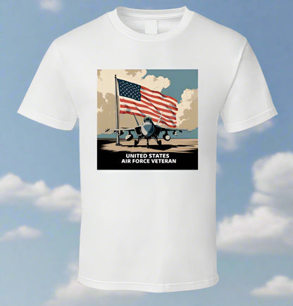 Air Force Veteran T Shirt T-Shirt Smiling Wombat