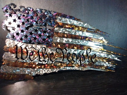 Tattered Flag by "Steel Art Creations" - Smiling Wombat