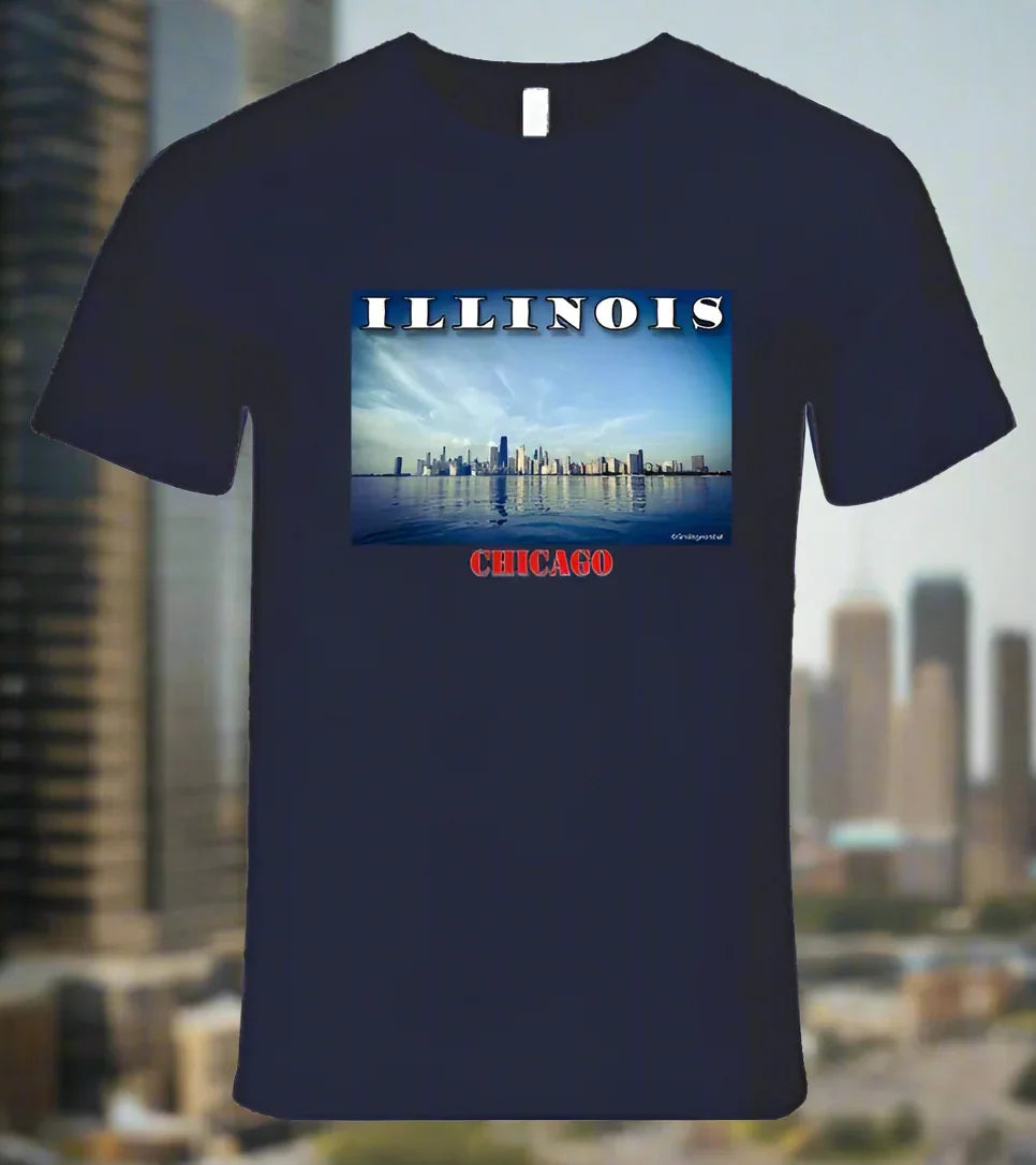 Illinois T- Shirt - Part of the State Collection by Smiling Wombat - Shopify