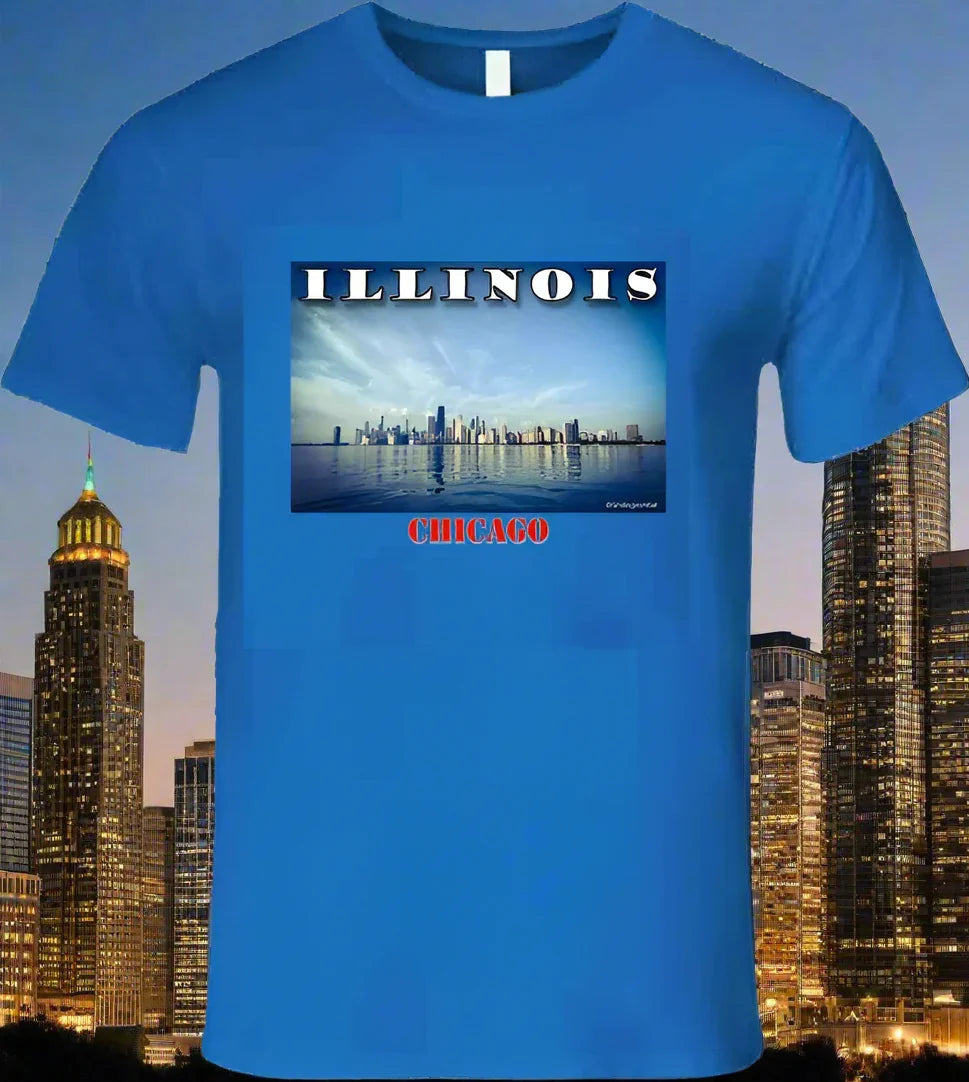 Illinois T- Shirt - Part of the State Collection by Smiling Wombat - Shopify