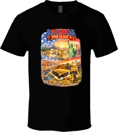 250th America The Beautiful T Shirt T-Shirt Smiling Wombat