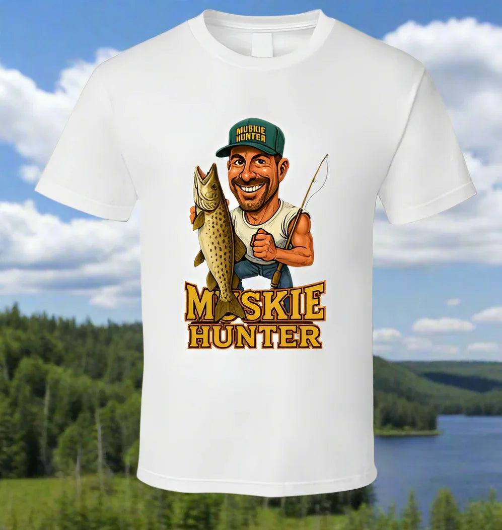 Muskie Hunter Vintage Retro Caricature Shirt Collection - Shopify