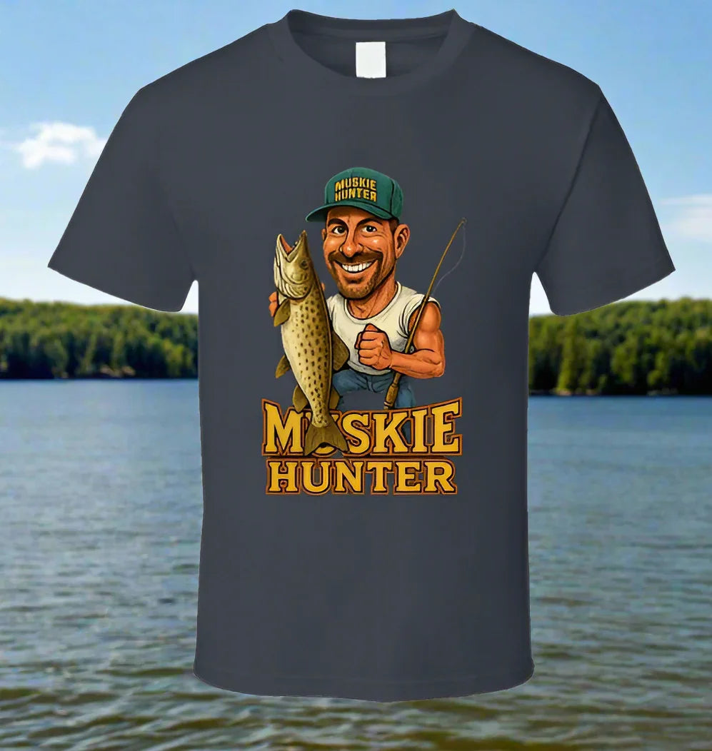 Muskie Hunter Vintage Retro Caricature Shirt Collection - Shopify