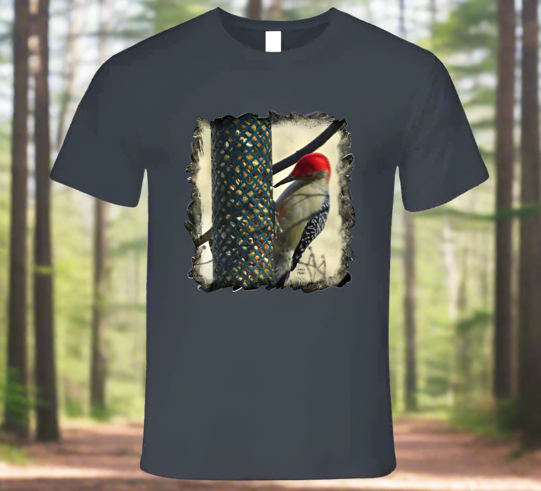 Woodpecker stops for a snack - Shirt Collection