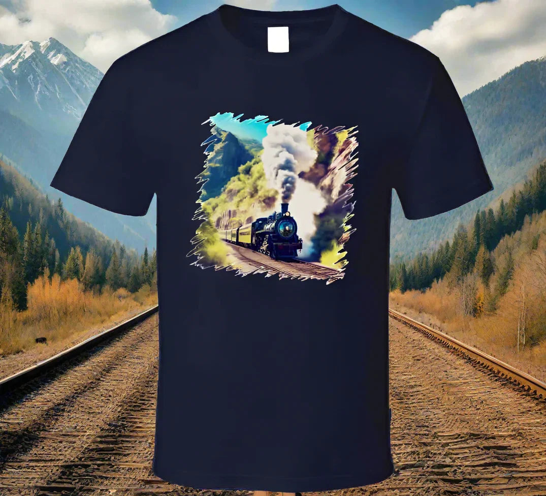 Mountain Train taking travelers home - Shirt Collection - Shopify