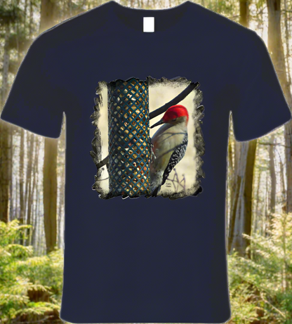 Woodpecker stops for a snack - Shirt Collection