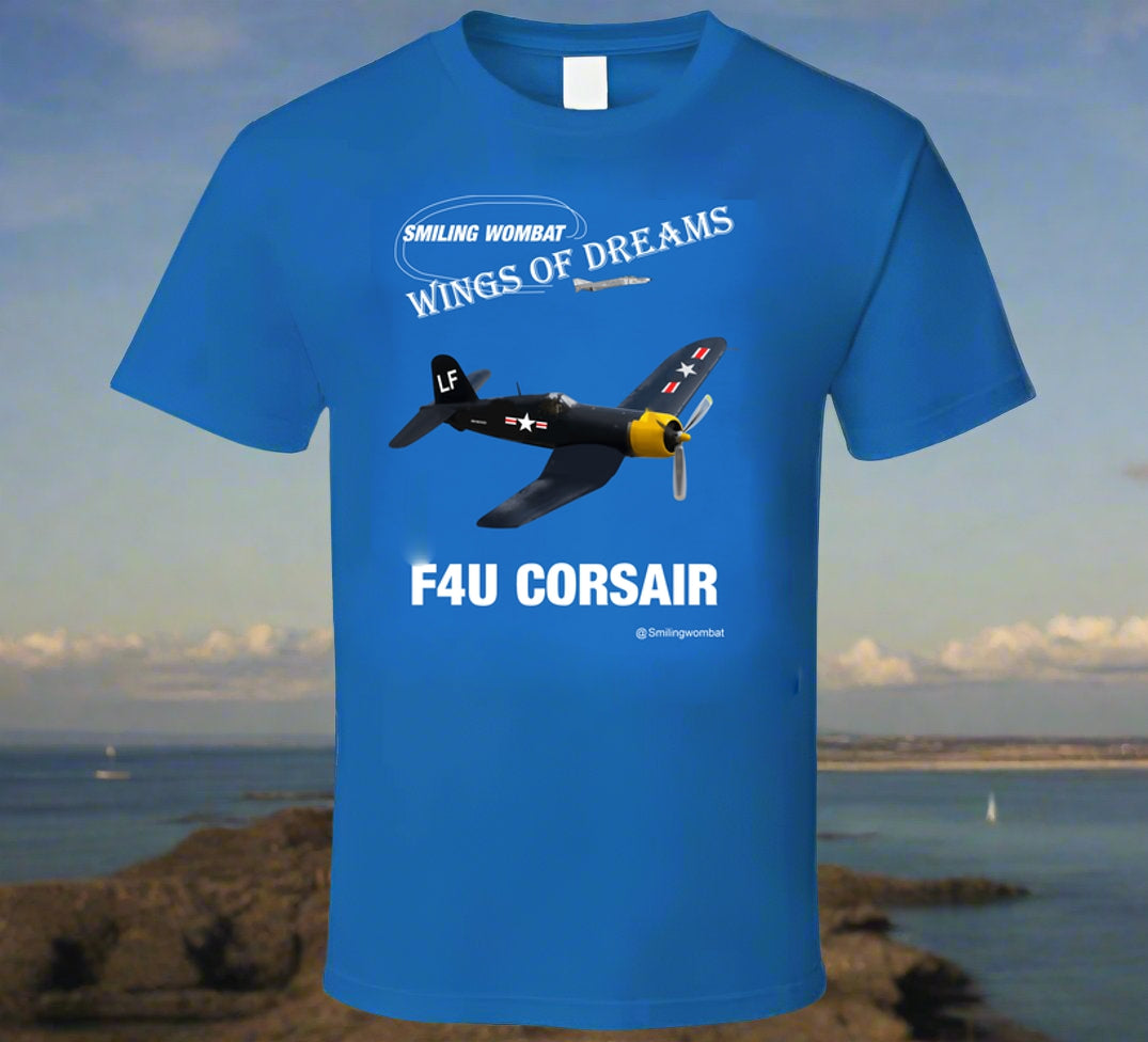 Corsair Famous WW2 Fighter shirt collection T-Shirt Smiling Wombat