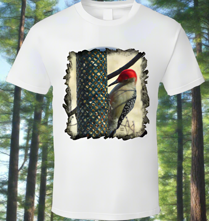 Woodpecker stops for a snack - Shirt Collection