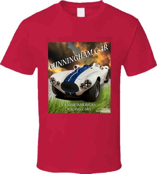 Cunningham C-4R - Famous Classic American Sports Racer - Shirt Collection - Smiling Wombat