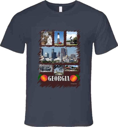 Georgia T- Shirt - Part of the State Collection by Smiling Wombat - Smiling Wombat