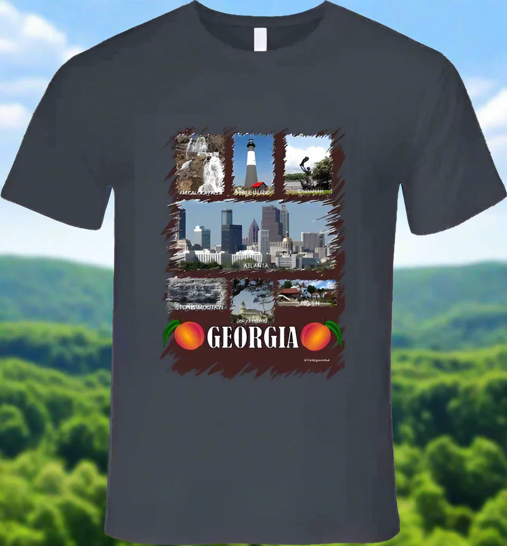 Georgia T- Shirt - Part of the State Collection by Smiling Wombat - Shopify