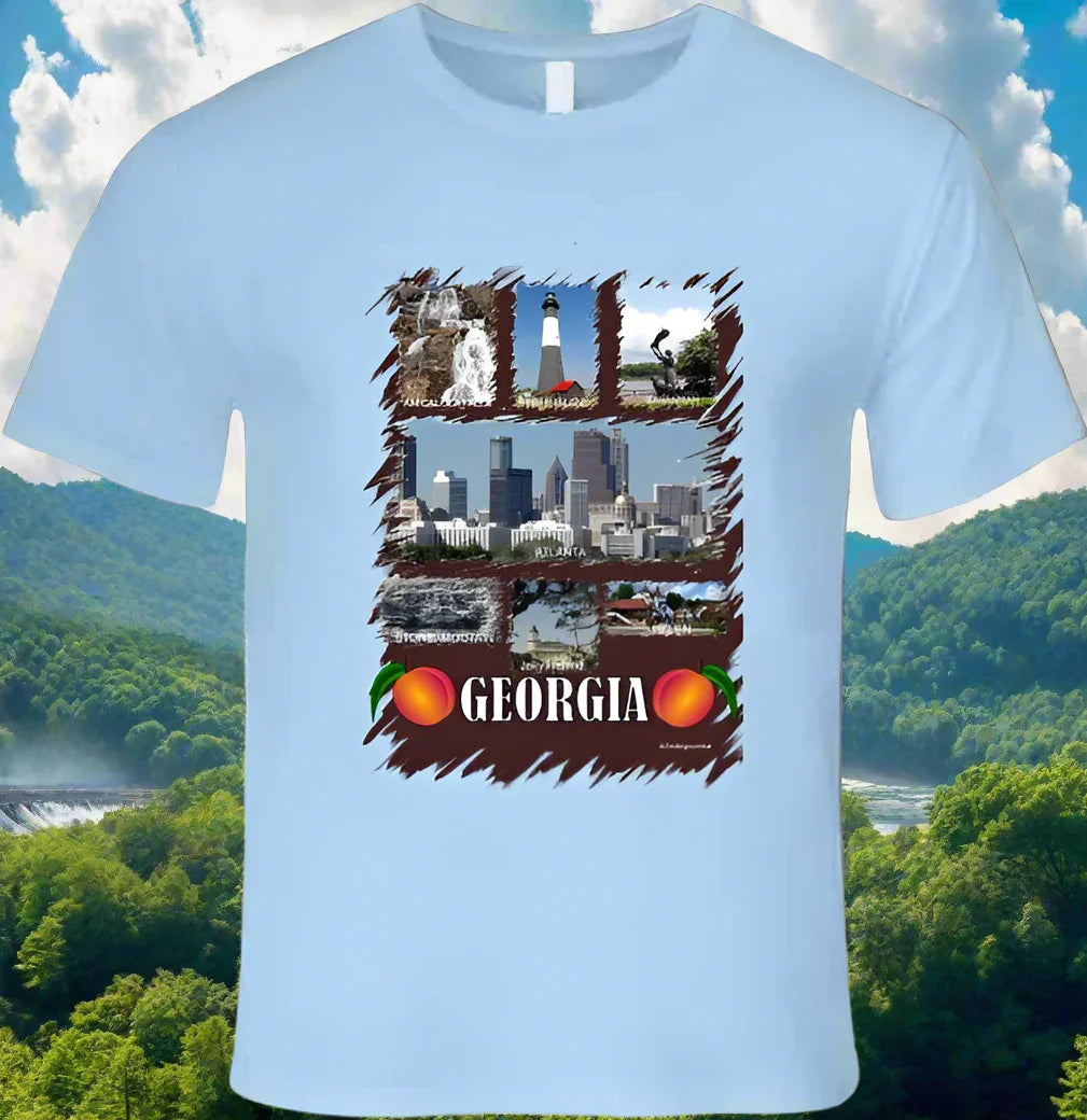 Georgia T- Shirt - Part of the State Collection by Smiling Wombat - Shopify