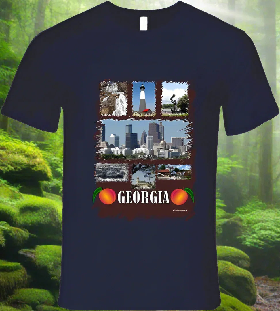 Georgia T- Shirt - Part of the State Collection by Smiling Wombat - Shopify