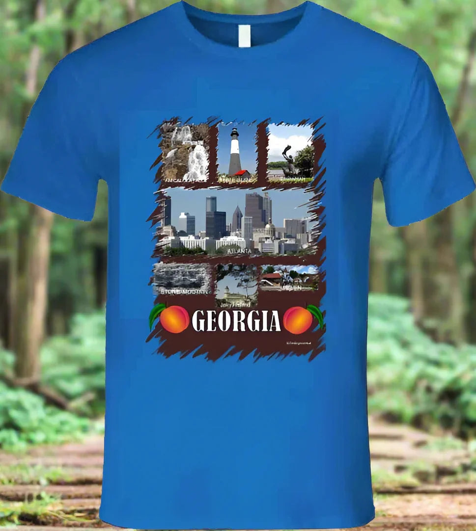 Georgia T- Shirt - Part of the State Collection by Smiling Wombat - Shopify