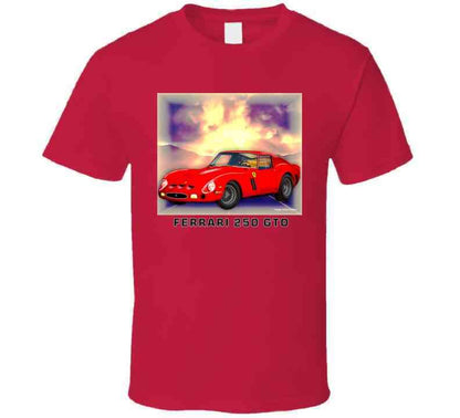 Ferrari GTO Sports Car Shirt Collection Smiling Wombat