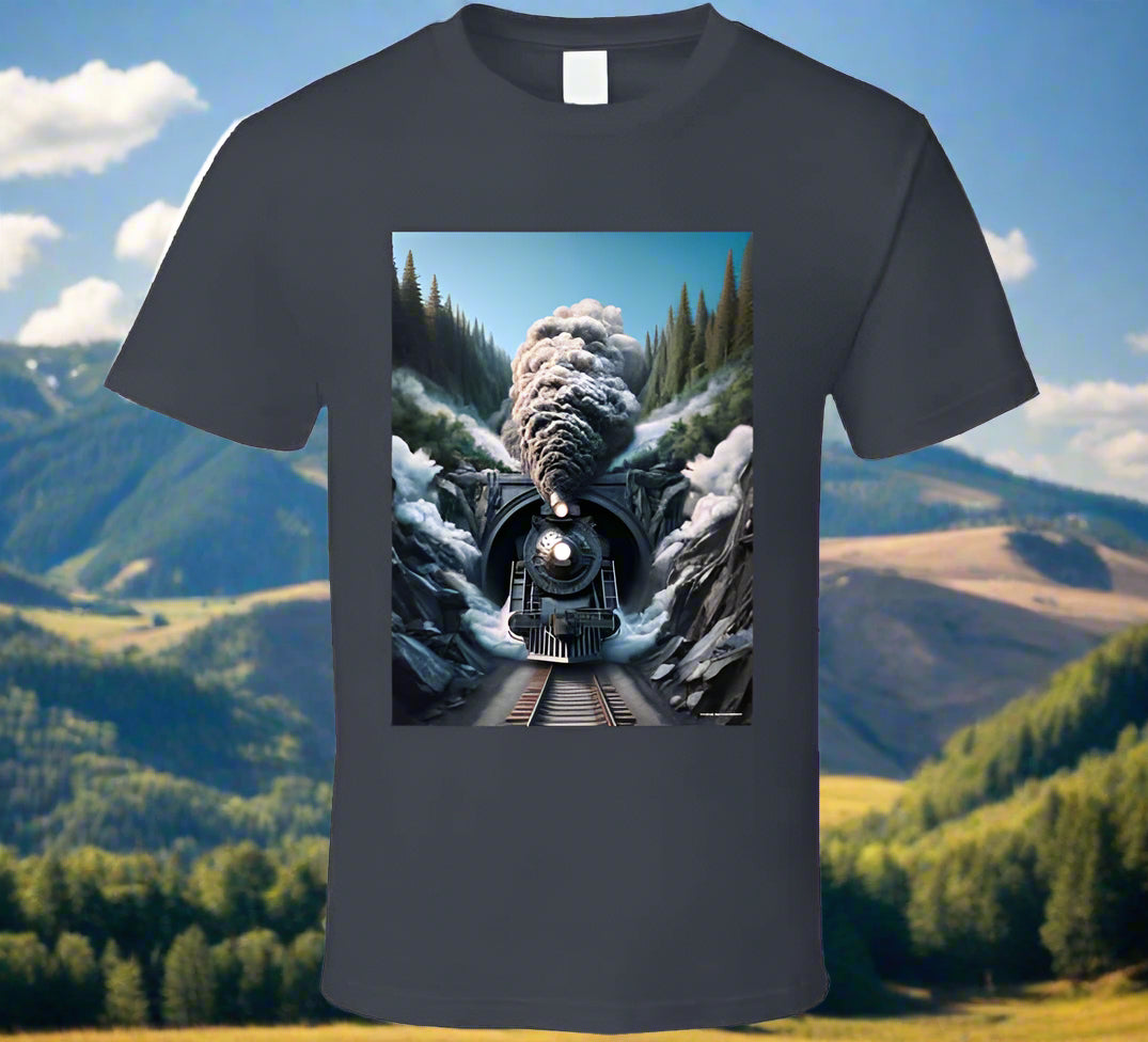 Light At The End Of The Tunnel T Shirt T-Shirt Smiling Wombat