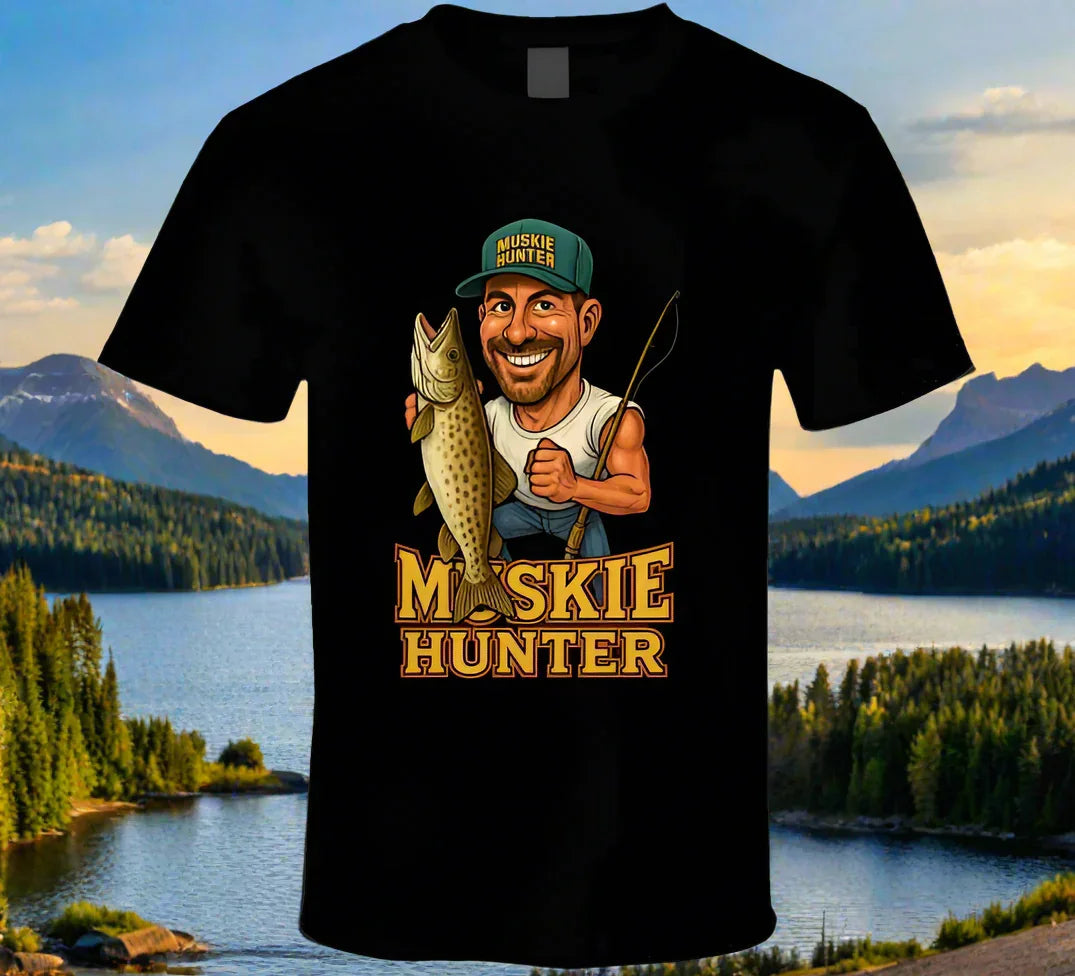 Muskie Hunter Vintage Retro Caricature Shirt Collection - Shopify