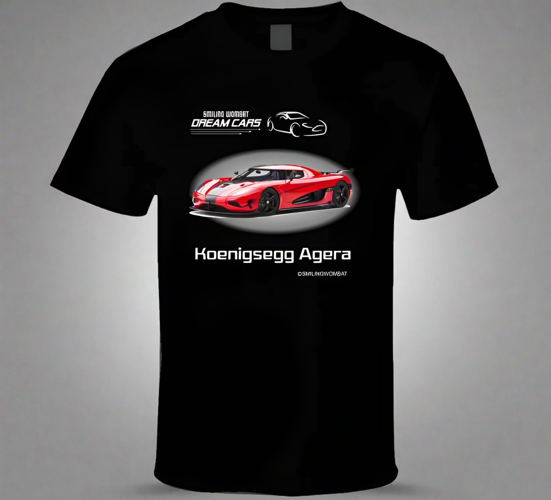 New Agera Dark  Design T Shirt T-Shirt Smiling Wombat