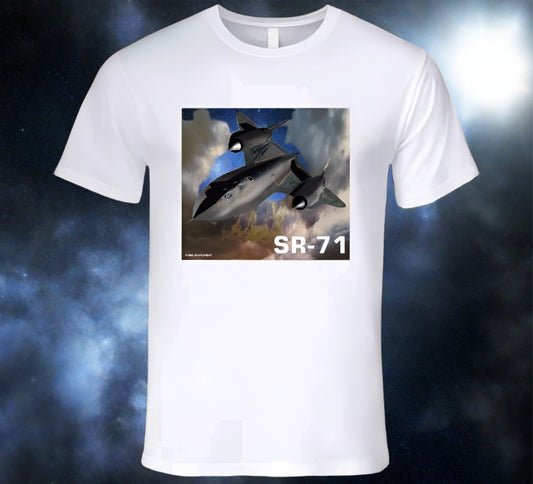 SR-71 "Black Bird" Famous Spy Plane - Classic White Shirt Collection - Smiling Wombat