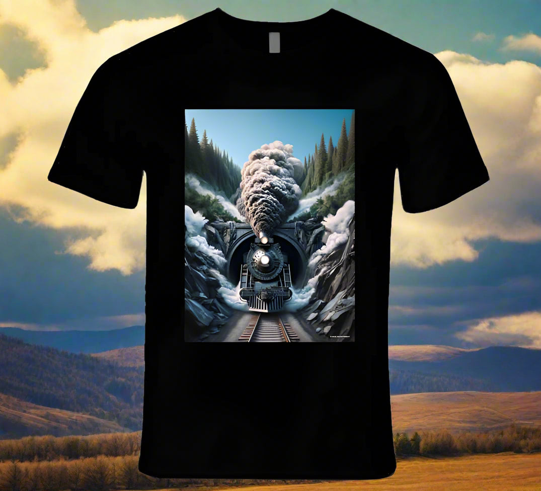 Light At The End Of The Tunnel T Shirt T-Shirt Smiling Wombat