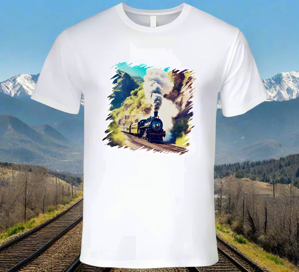 Mountain Train taking travelers home - Shirt Collection - Shopify