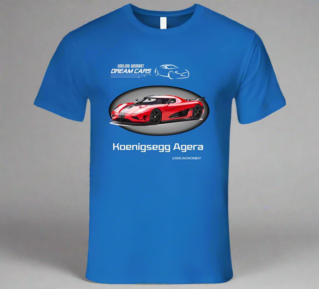 New Agera Dark  Design T Shirt T-Shirt Smiling Wombat