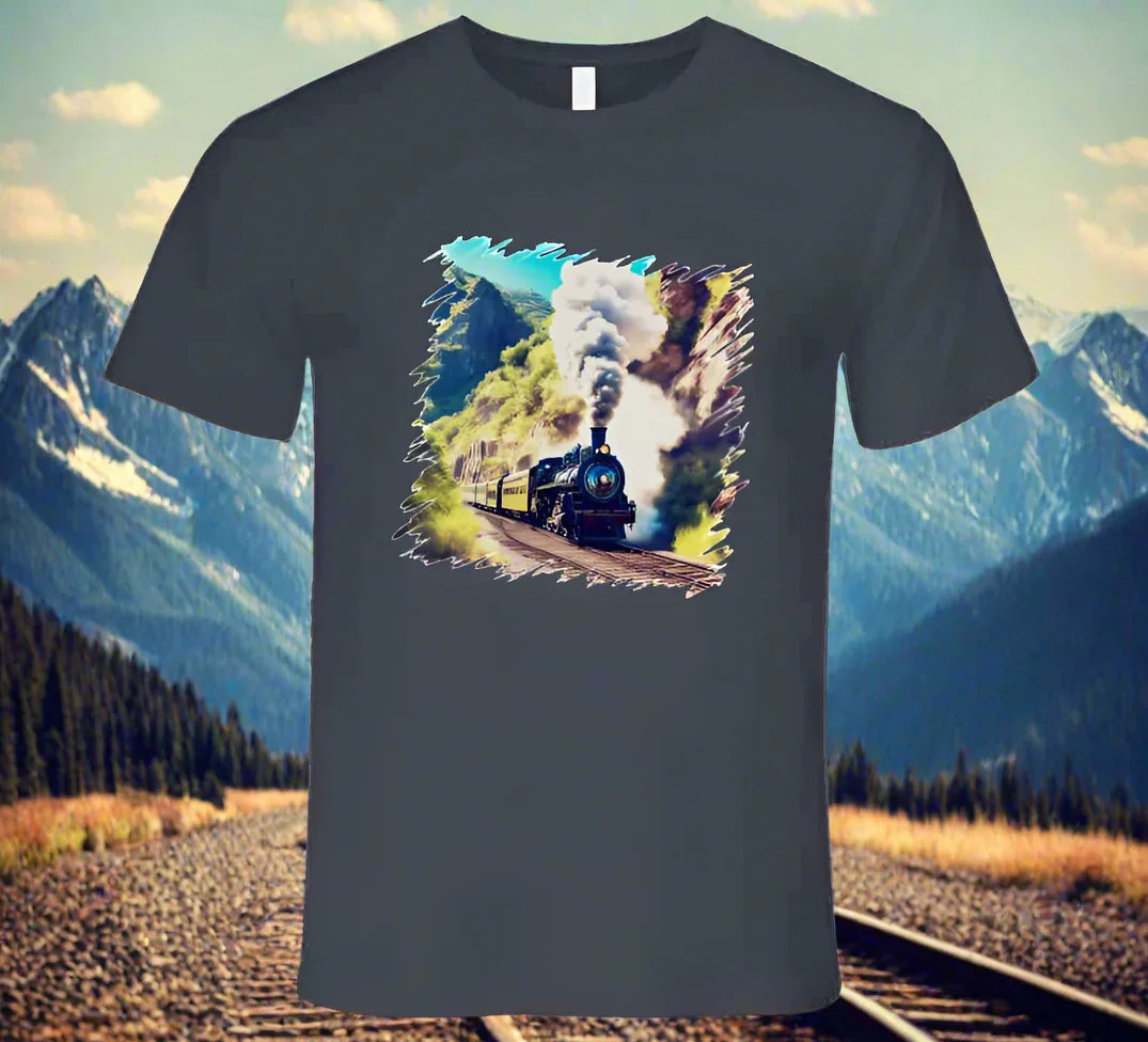 Mountain Train taking travelers home - Shirt Collection - Shopify