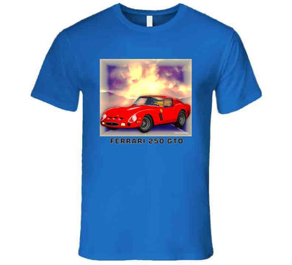 Ferrari GTO Sports Car Shirt Collection - Smiling Wombat