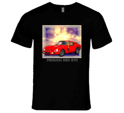 Ferrari GTO Sports Car Shirt Collection - Smiling Wombat