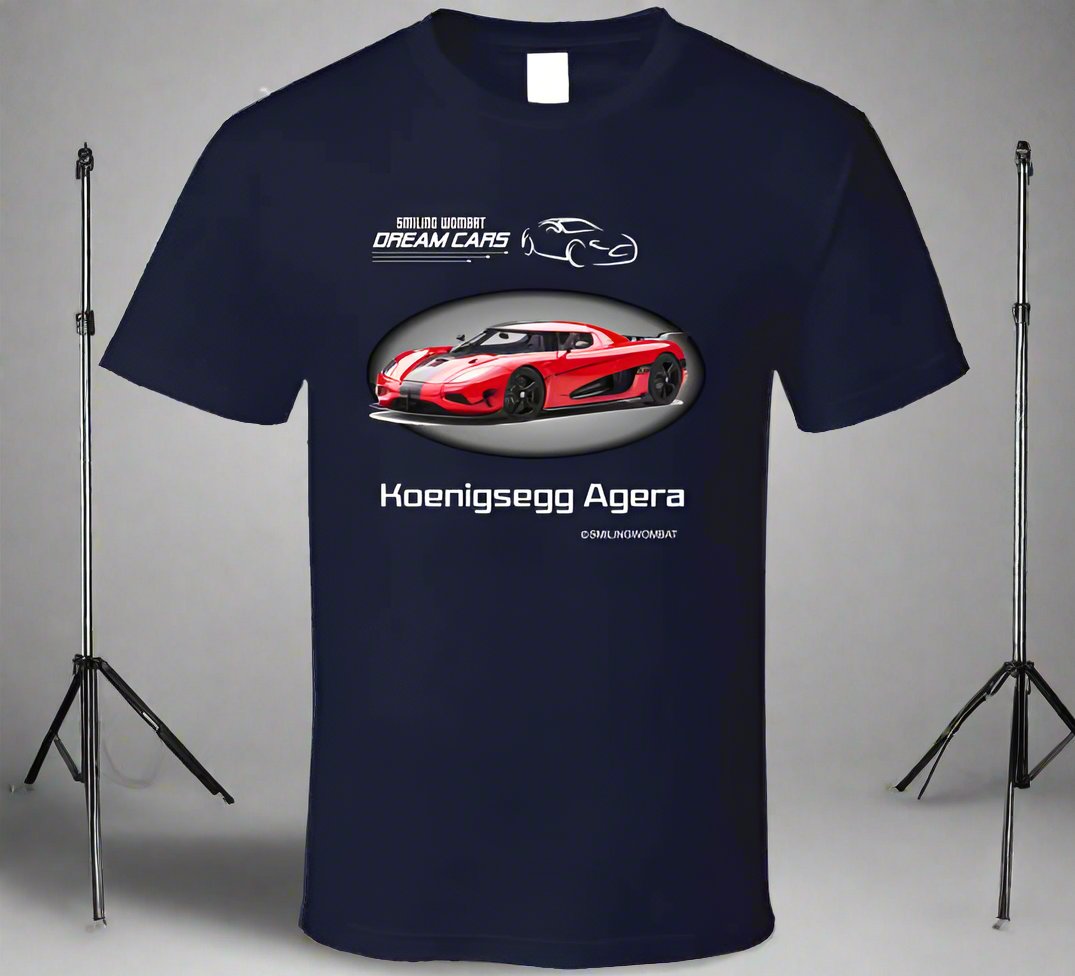 New Agera Dark  Design T Shirt T-Shirt Smiling Wombat