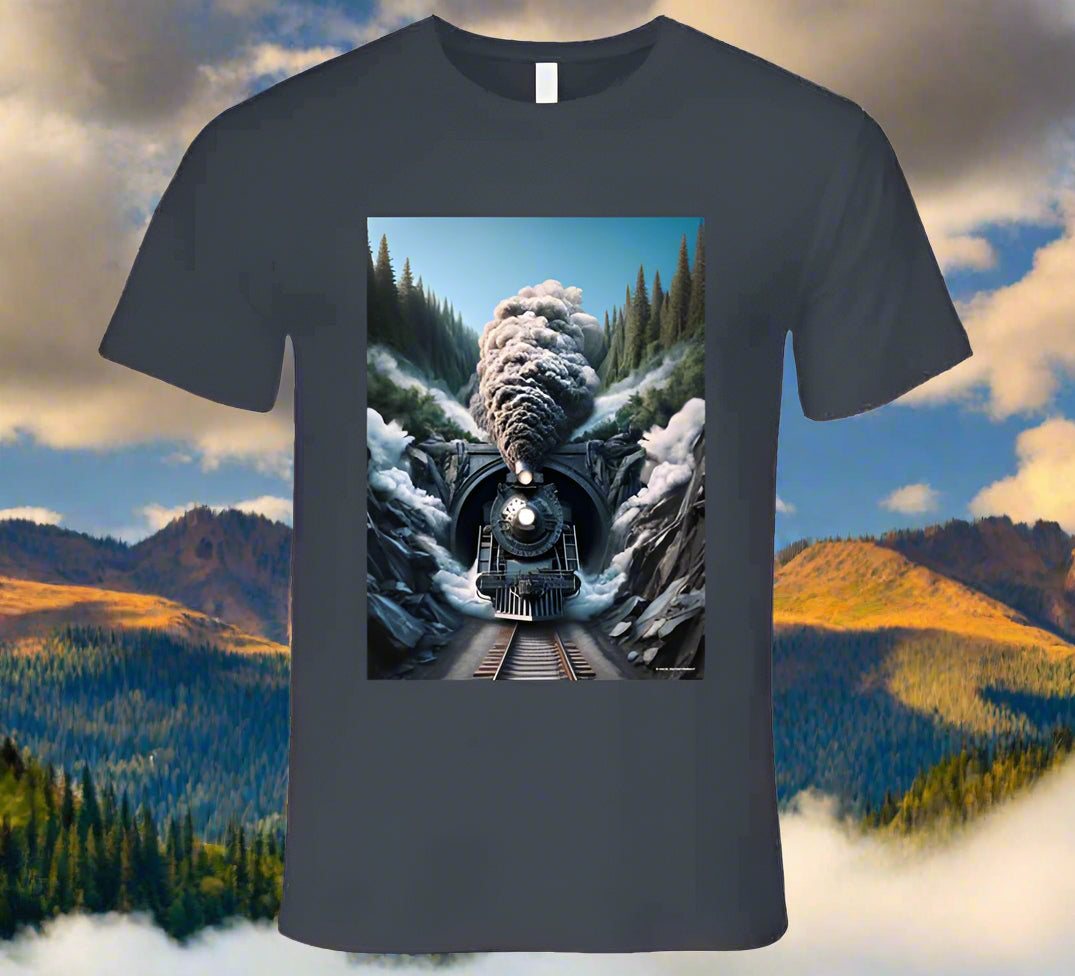 Light At The End Of The Tunnel T Shirt T-Shirt Smiling Wombat