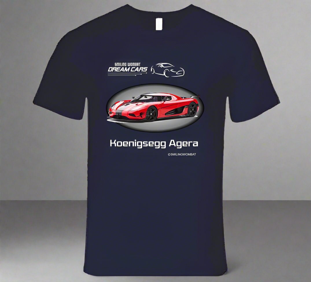 New Agera Dark  Design T Shirt T-Shirt Smiling Wombat